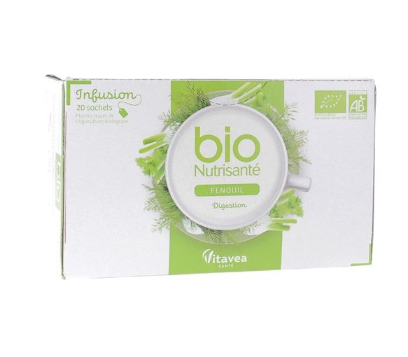 Bio-Fencheltee Nutrisanté - Packung mit 20 Beuteln
