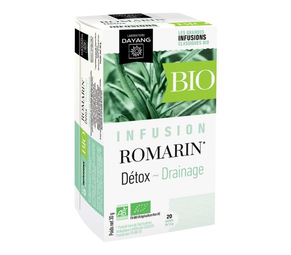 Bio-Rosmarin-Infusion Detox/Drainage Dayang - Box mit 20 Beuteln