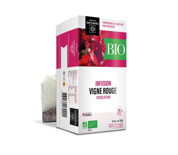 Bio-Rotwein-Tee für leichte Beine Dayang - 20 Beutel pro Packung