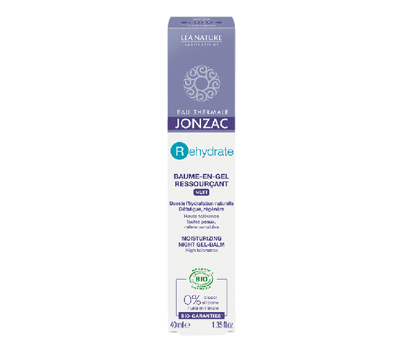 Jonzac rehydrate+ Gel-Balsam regenerierende Nacht Léa Nature - Flasche 40 ml