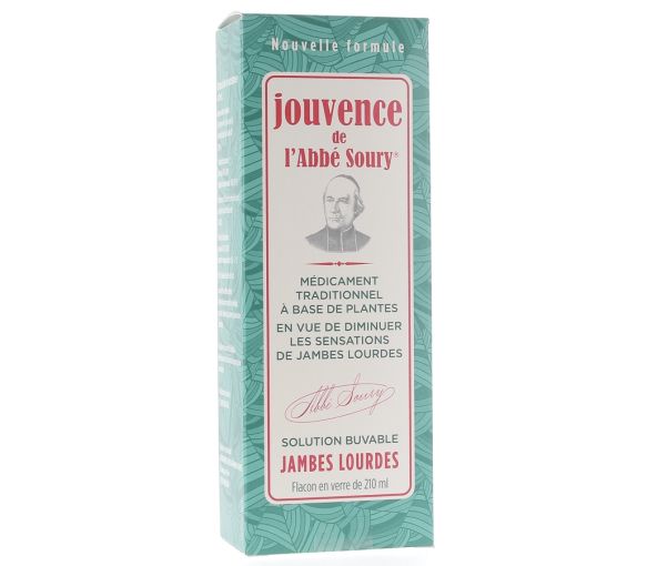 Jouvence des Abbés Soury trinkbare Lösung schwere Beine - Flasche mit 210 ml