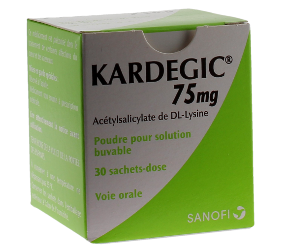 Kardegic 75 mg Pulver zur Herstellung einer Lösung zum Trinken - Packung mit 30 Beuteln - image 1