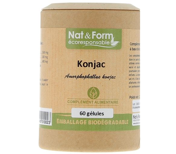 Konjac Ecoresponsable Nat&Form - Dose von 60 Kapseln