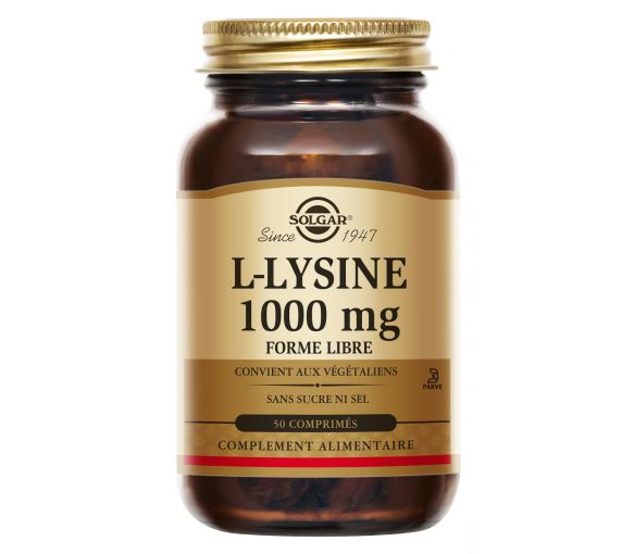 L-Lysin 1000 mg Solgar - Dose von 50 Tabletten - image 1