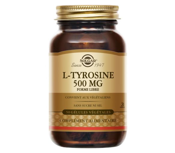 L-Tyrosin 500mg Solgar - Dose von 50 Kapseln - image 1