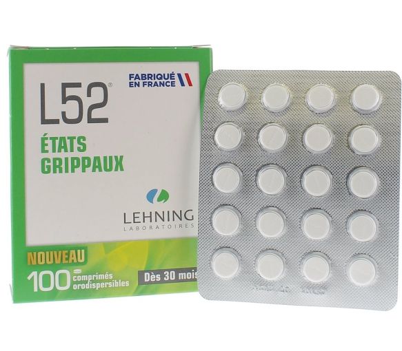 L52 grippe Zustand Lehning - 100 orodispersible Tabletten
