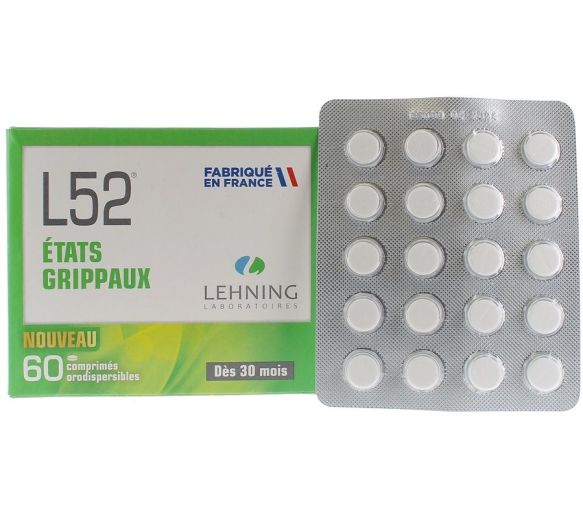 L52 grippe Zustand Lehning - 60 orodispersible Tabletten