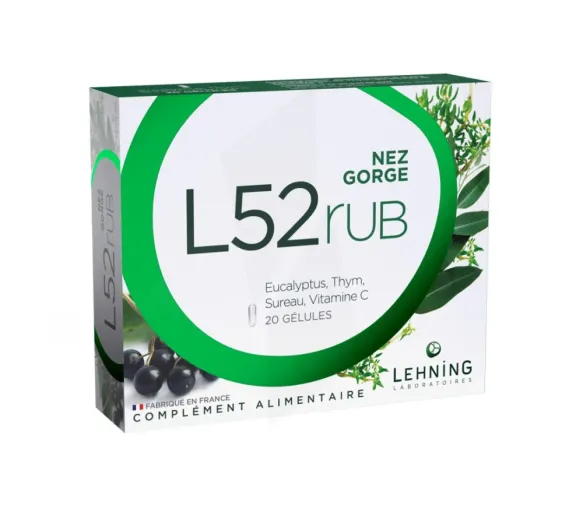 L52rub Nase und Hals Lehning - Packung mit 20 Kapseln - image 1