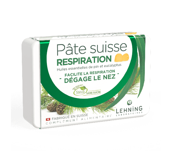 Schweizer Lutschtabletten Pinie und Eukalyptus Atmung Lehning - 50g Dose