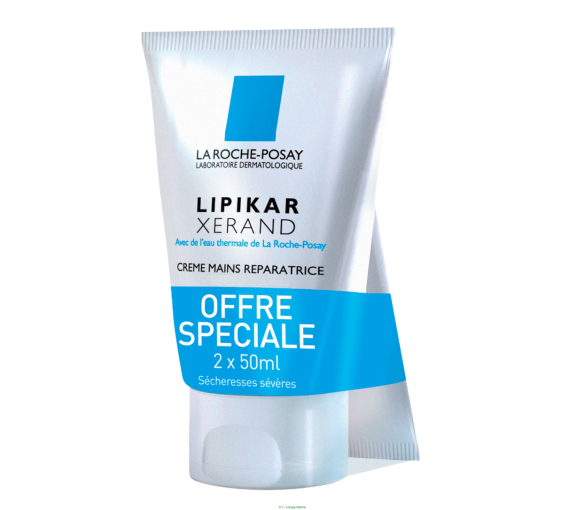 Lipikar xerand reparierende Handcreme La Roche-Posay - 2er Pack mit 50 ml Tuben - image 1
