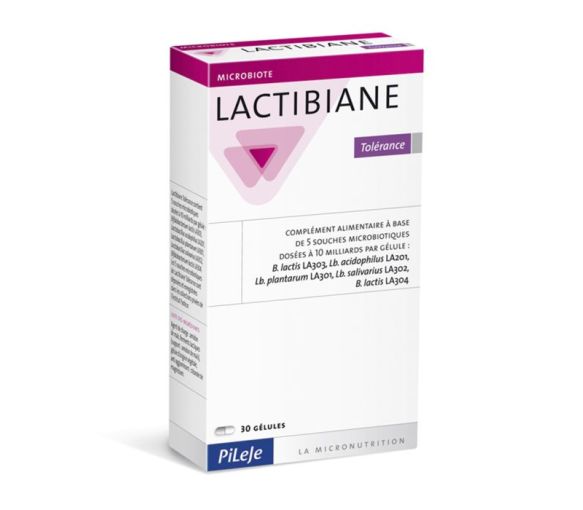 Lactibiane Toleranz Pileje - Packung mit 30 Kapseln zu 560 mg