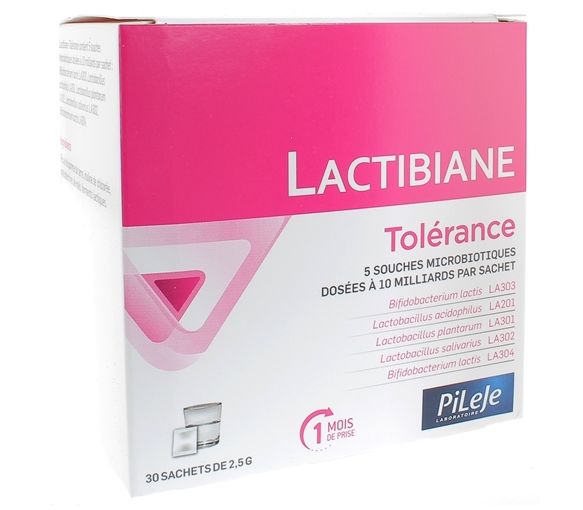 Lactibiane Toleranz Pileje - Packung mit 30 Beuteln zu je 2,5 g