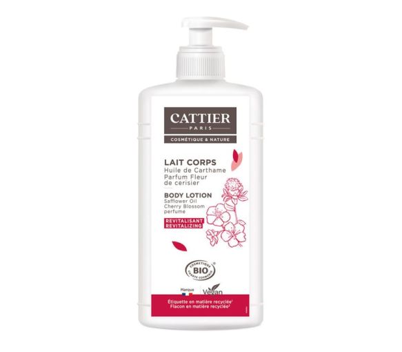 Körpermilch revitalisierend Duft Kirschblüte Cattier - Pumpflasche 500 ml - image 1