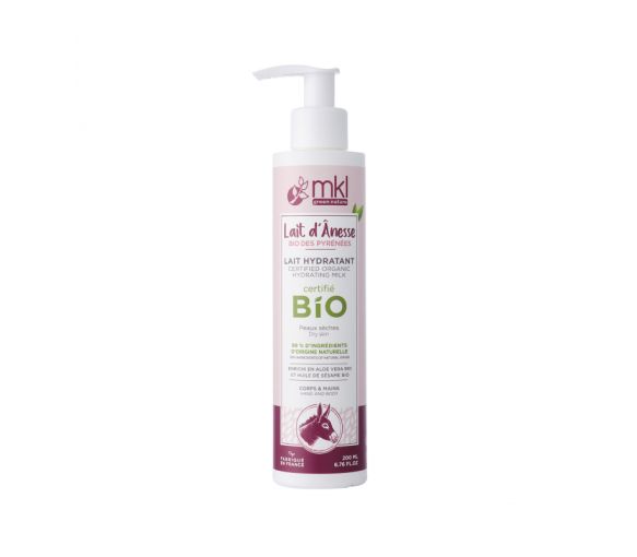 Eselmilch feuchtigkeitsspendende Körper- & Handmilch bio MKL Green Nature - Pumpflasche 200 ml - image 1