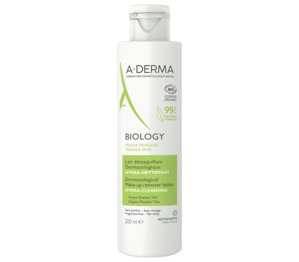 Biologie Milch Make-up Entferner Hydra-Reiniger A-Derma - Flasche 200ml - image 1