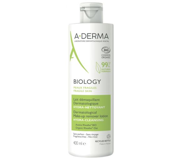 Biologie Milch Make-up Entferner Hydra-Reiniger A-Derma - Flasche 400ml - image 1