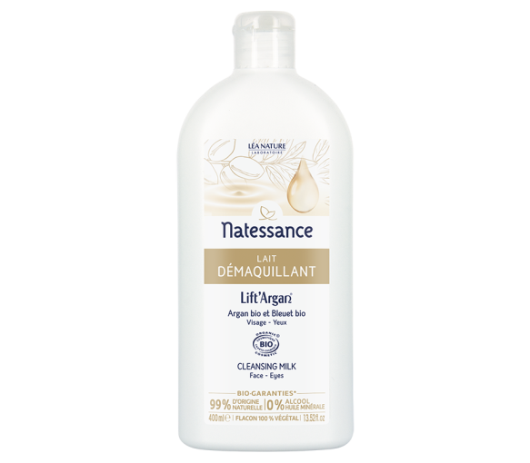Gesicht- und Augen-Make-up-Entferner Lift'Argan Natessance - Flasche mit 400 ml
