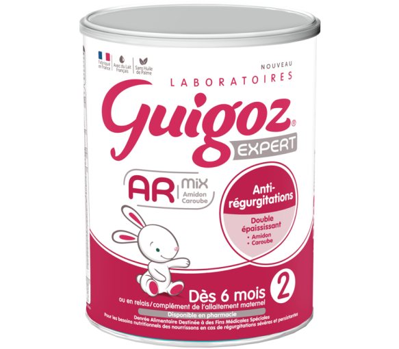 Expertenmilch AR 2. Alter ab 6 Monaten gegen Regurgitationen Guigoz - Dose mit 780g