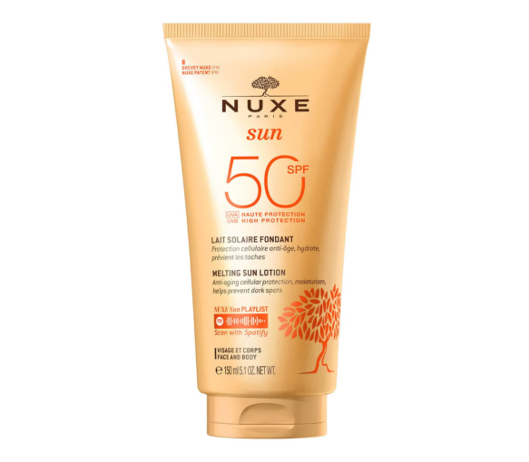 Sonnenschutzmilch hoher Schutzfaktor SPF 50 für Gesicht und Körper Nuxe - Tube mit 150 ml - image 1