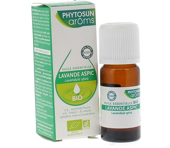 Ätherisches Öl Lavendel Aspic BIO Phytosun Arôms - Flasche mit 10 ml