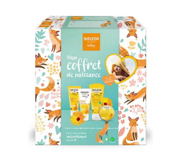 Mein Weleda Baby Geschenkset - Set mit 4 Produkten + einem kostenlosen Badehandtuch - image 1