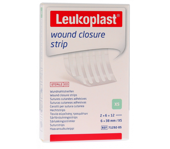 Leukosan Strip Hautnahtstreifen BSN Medical - 12 Streifen von 6 x 38 mm - image 1