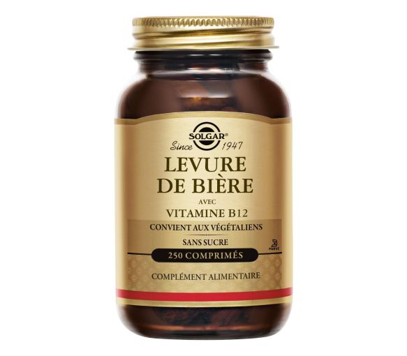 Bierhefe mit Vitamin B12 von Solgar - 250 Tabletten pro Packung - image 1