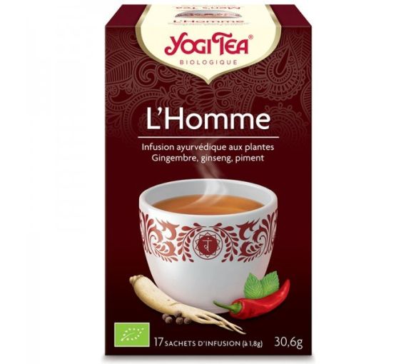 Der BIO Yogi Tea Mann - Box mit 17 Beuteln