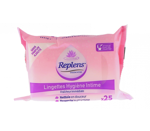 Intimhygiene-Tücher Replens - Packung mit 25 Tüchern - image 1