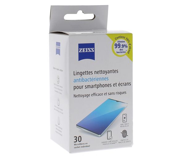 Antibakterielle Reinigungstücher für Smartphones Zeiss - Packung mit 30 Tüchern - image 1
