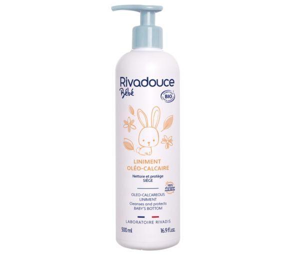 Bio-Reinigungs-Liniment für den Windelwechsel von Rivadouce - Pumpflasche mit 500 ml