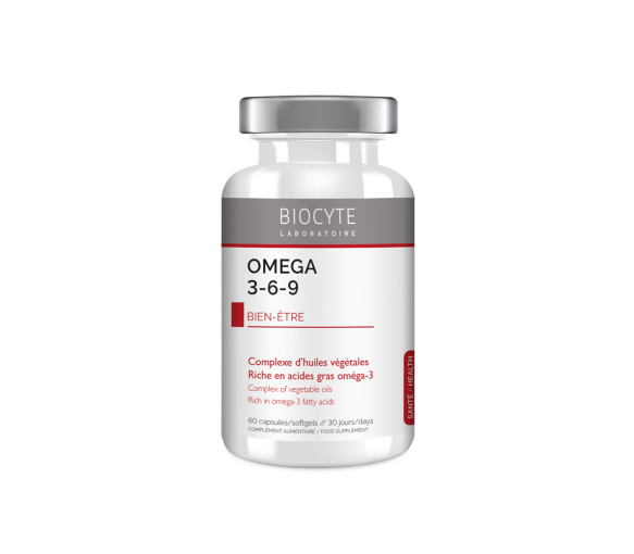Longevity Omega 3-6-9 Biocyte - Packung mit 60 mikroverkapselten Kapseln - image 1
