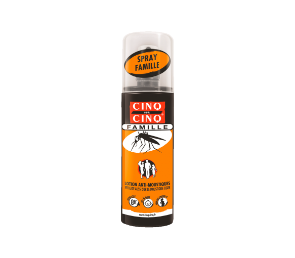 Mückenabwehrmittel Cinq sur Cinq Familie - Spray mit 100 ml