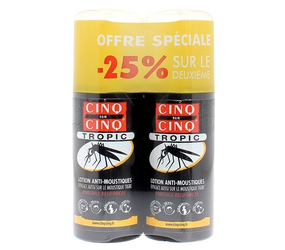 Mückenschutzlotion Tropic Fünf aus Fünf - 2er-Pack mit 75 ml Sprays