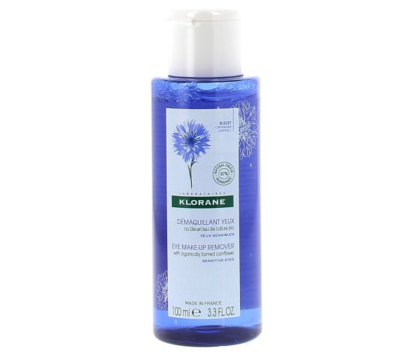 Beruhigendes Kornblumen-Blütenwasser-Make-up-Entferner Klorane - Flasche mit 100 ml