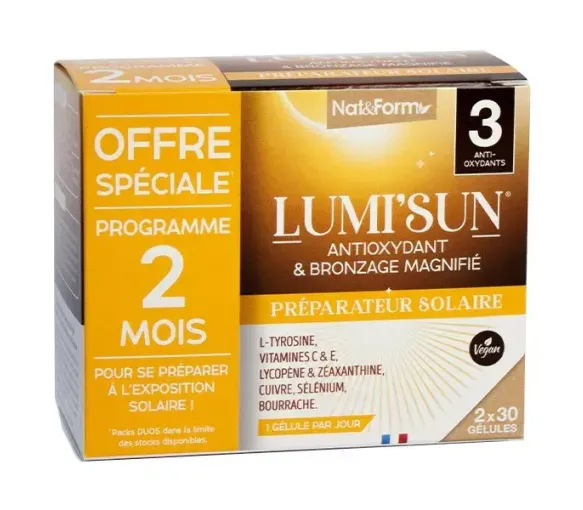 Lumi'sun Sonnenvorbereiter Nat&Form - 2er Pack mit 30 Kapseln - image 1