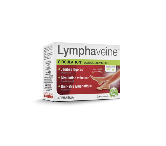 Lymphaveine Circulation 3C Pharma - Packung mit 60 Tabletten