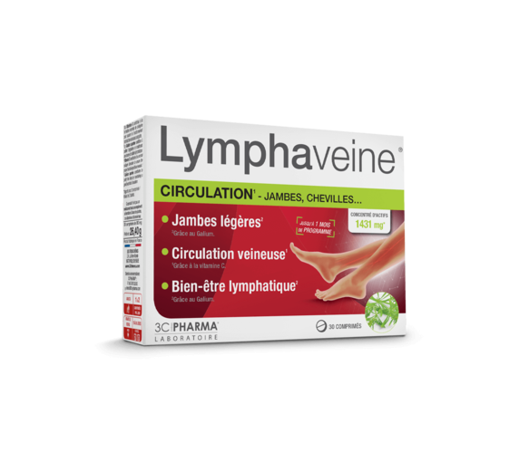 Lymphaveine Circulation 3C Pharma - Packung mit 30 Tabletten