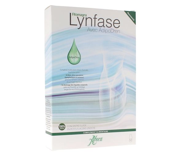 Lynfase Fitomagra mit Adipodren Aboca - Schachtel mit 12 Einzeldosen zu 15 g