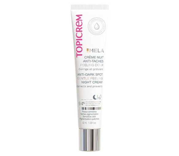 MELA Nachtcreme gegen Flecken sanftes Peeling Topicrem - Tube mit 40 ml - image 1