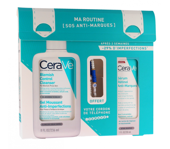Meine SOS-Routine gegen Flecken von Cerave - 2er-Pack Produkte + ein kostenloses Telefonkabel