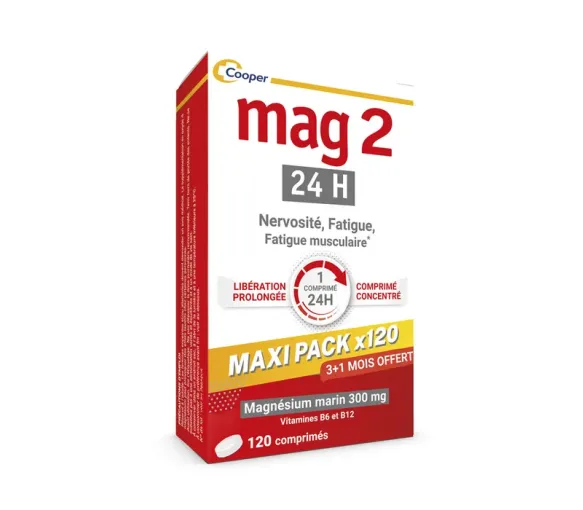 Mag 2 24h Meeresmagnesium Cooper - Packung mit 120 Tabletten - image 1
