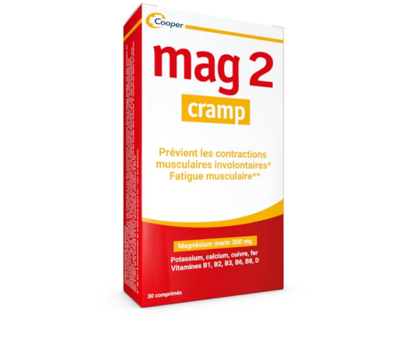 Mag 2 Krampfmagnésium aus Meerwasser - Packung mit 30 Tabletten - image 1