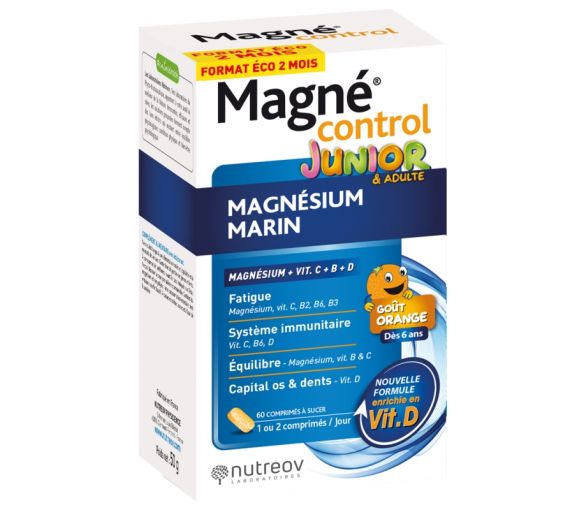 Magné control junior Meeresmagnesium Nutreov - Packung mit 60 Tabletten - image 1