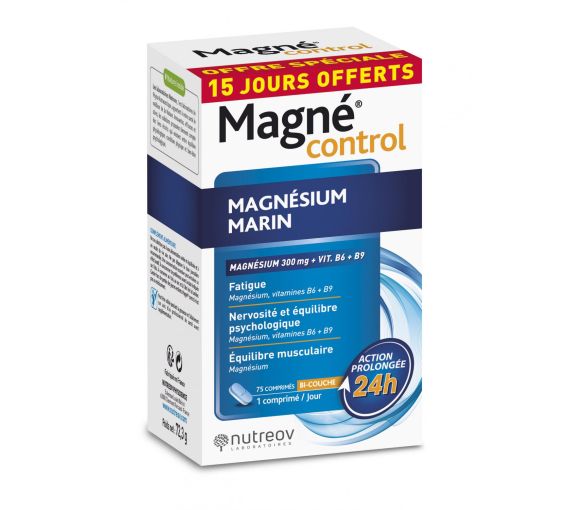 Magné control Magnesium aus Meeresalgen Nutreov - Packung mit 75 Tabletten