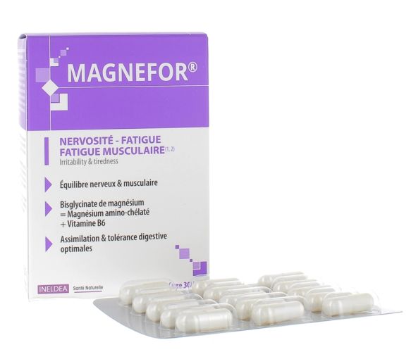 Magnefor Nervosität-Müdigkeit Ineldea - Packung mit 90 Kapseln