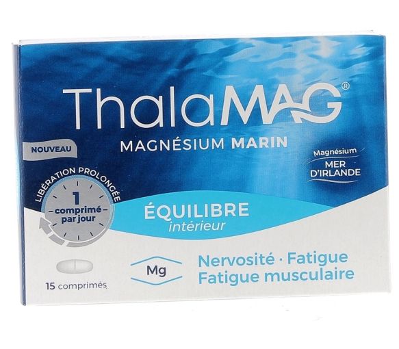 Meeresmagnesium innere Balance Thalamag - Packung mit 15 Tabletten