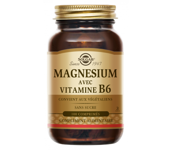 Magnesium mit Vitamin B6 Solgar - Dose mit 100 Tabletten - image 1