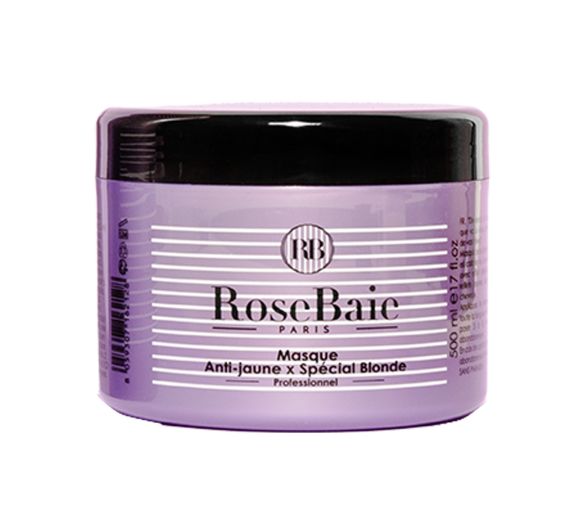 Anti-Gelb-Maske und spezielle Blondmaske RoseBaie - 500ml Topf