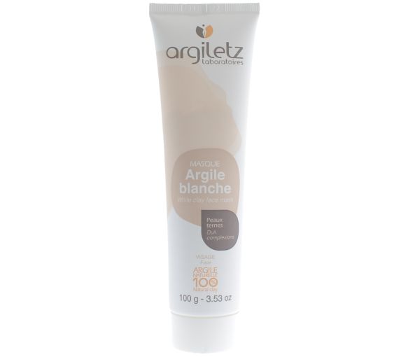 Weißer Tonmaske für matte Haut, gebrauchsfertig Argiletz - Tube mit 100 g